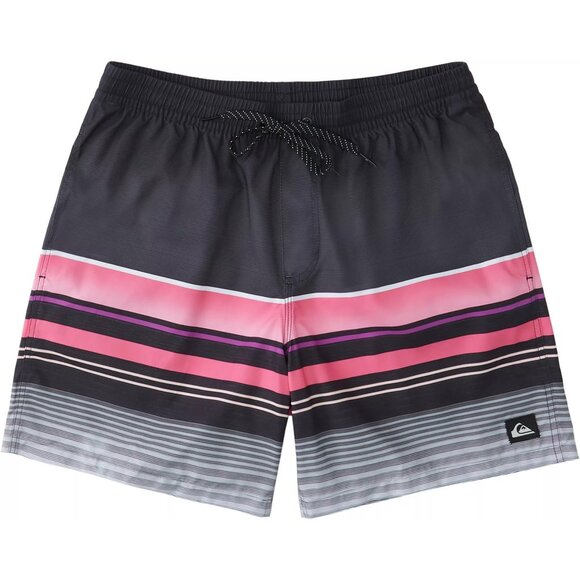 Quiksilver Men Swell Vision Volley Short AQYJV03112-KVJ3 Black Pink Size L Large - Picture 1 of 4